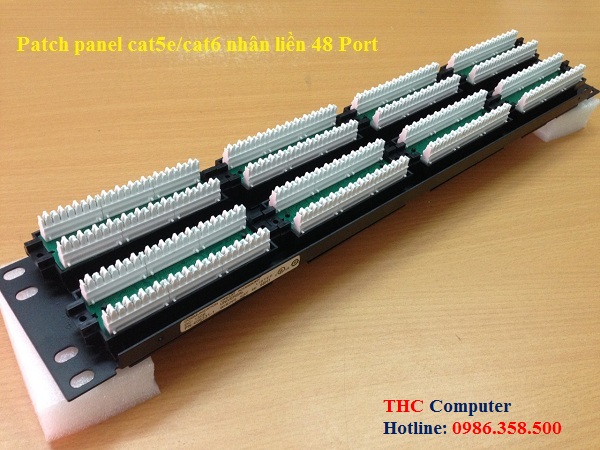 Patch panel 48 Port cat5e nhân liền